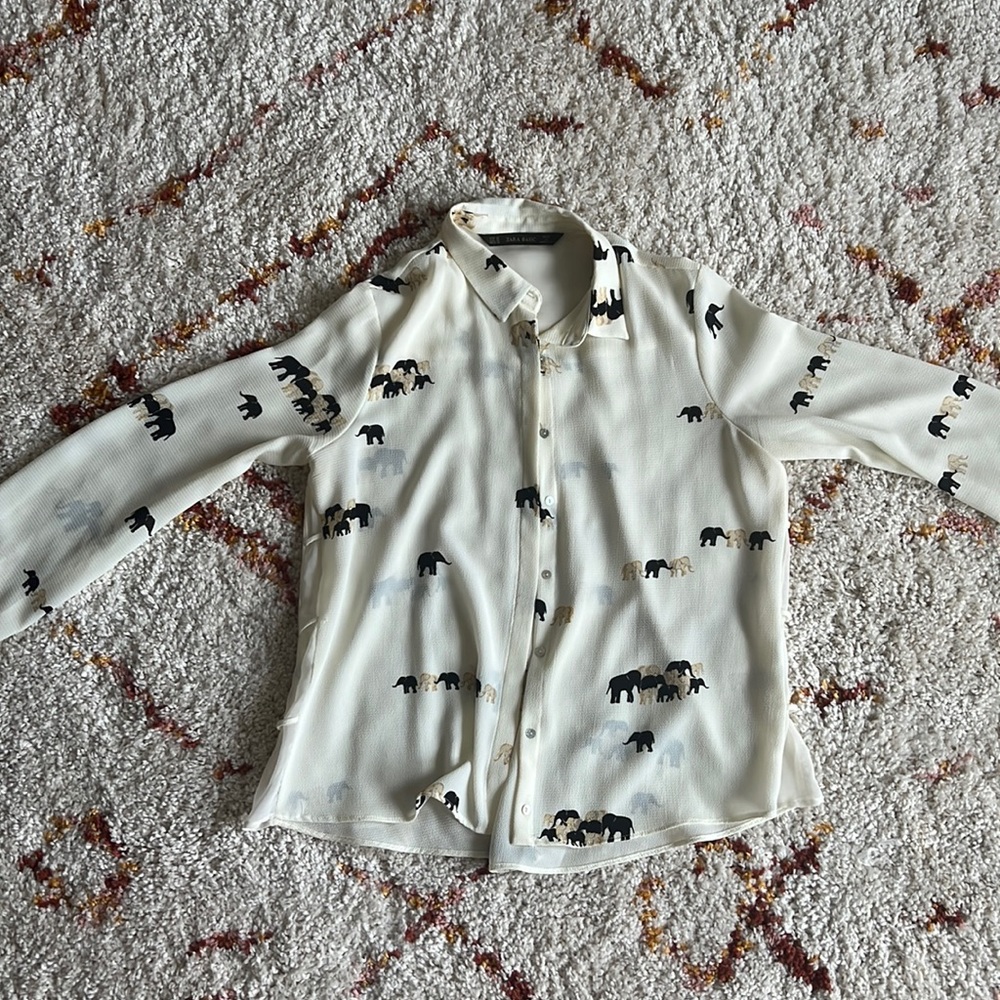 Zara Long Sleeve Blouse